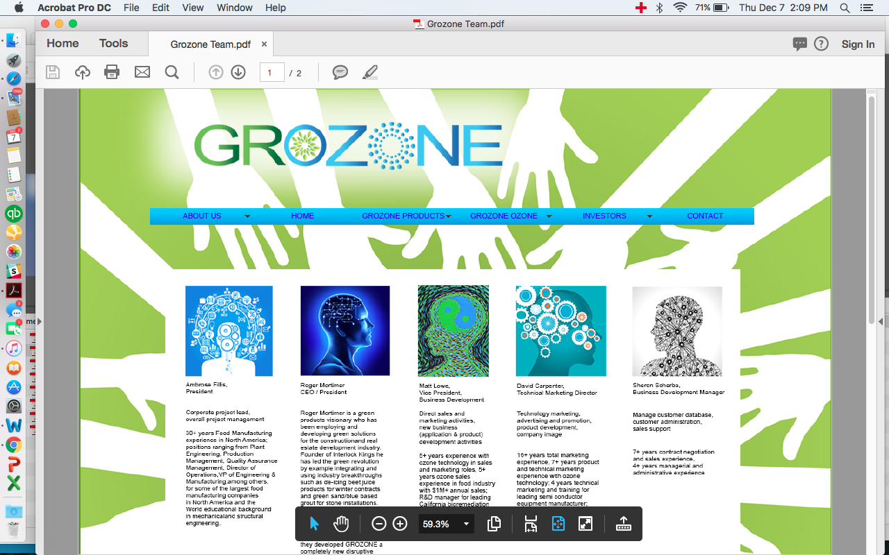 Website for Grozone